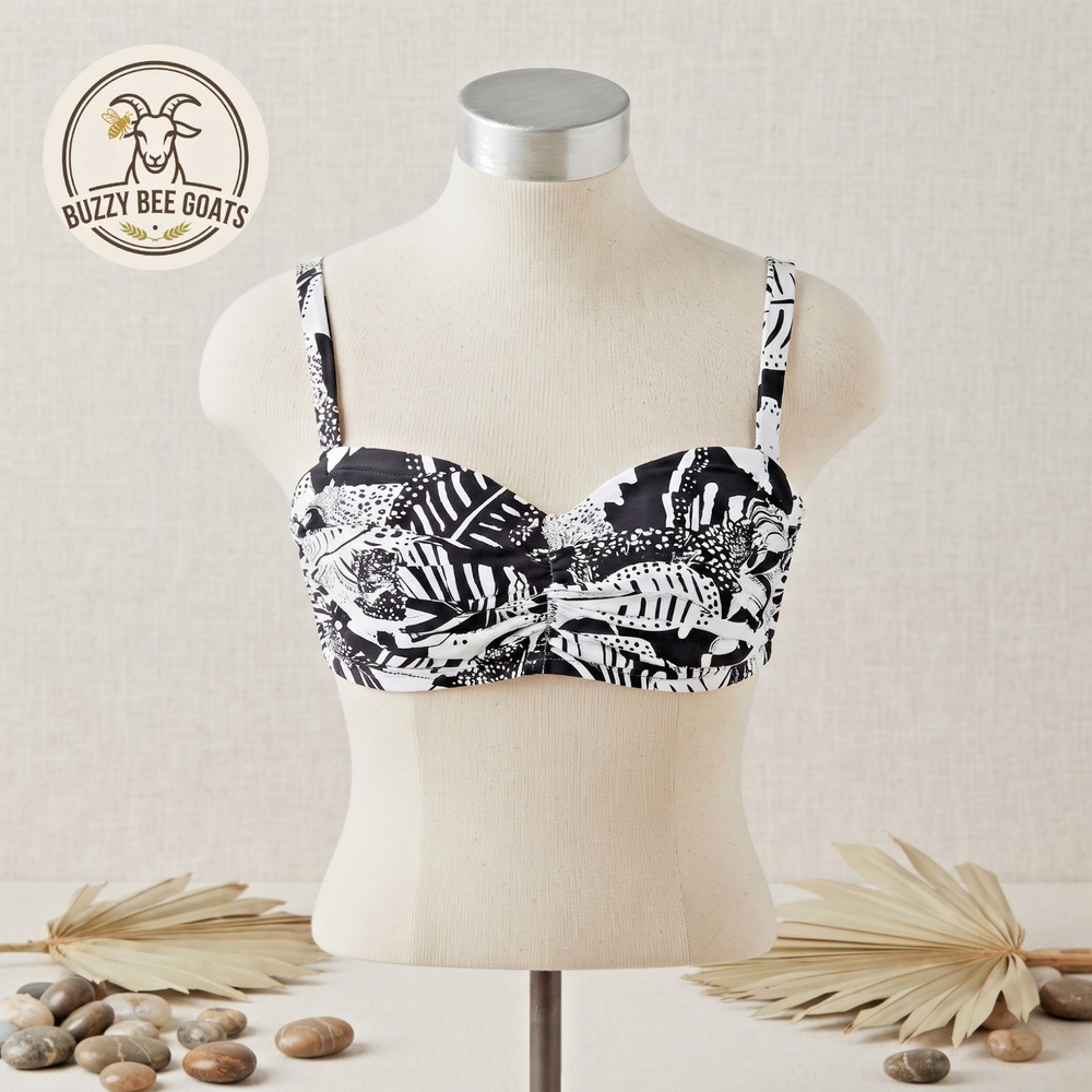 Coco Reef Charisma Underwire Bandeau Bikini Top Womens Size 36-38C